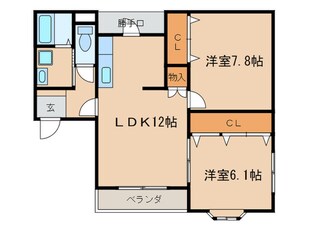 日之出丸太コ－ポⅢの物件間取画像